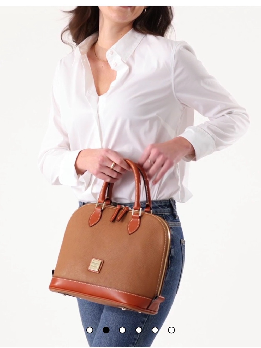 Dooney and Bourke Zip Satchel - Picture 4 of 4